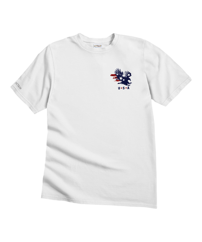 American Pride - White Short Sleeve Crewneck T-Shirt
