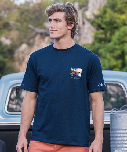 Jeep Punaluu - Navy Short Sleeve Crewneck T-Shirt