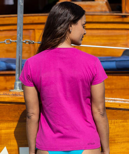 Celestial Sun And Moon Berry - Berry Short Sleeve Crewneck T-Shirt