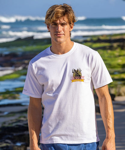 Jackalope Lager - White Short Sleeve Crewneck T-Shirt