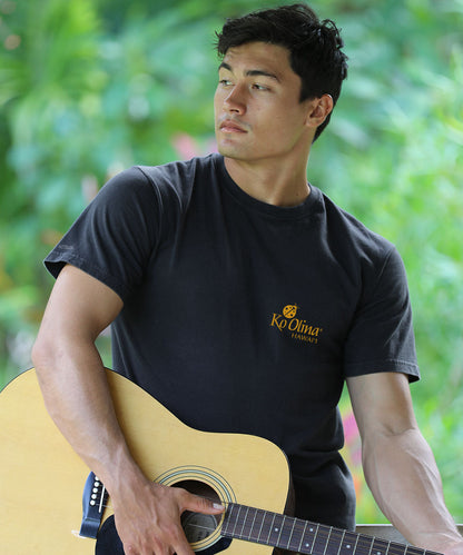 Koolina Lagoon Sunset - Black Short Sleeve Crewneck T-Shirt