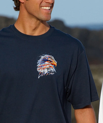 Live Free - Navy Short Sleeve Crewneck T-Shirt