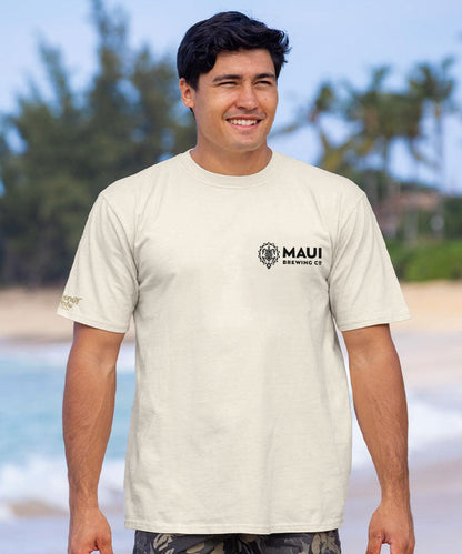 Maui Brewing Co Coconut Hiwa - Coconut Dyed Short Sleeve Crewneck T-Shirt