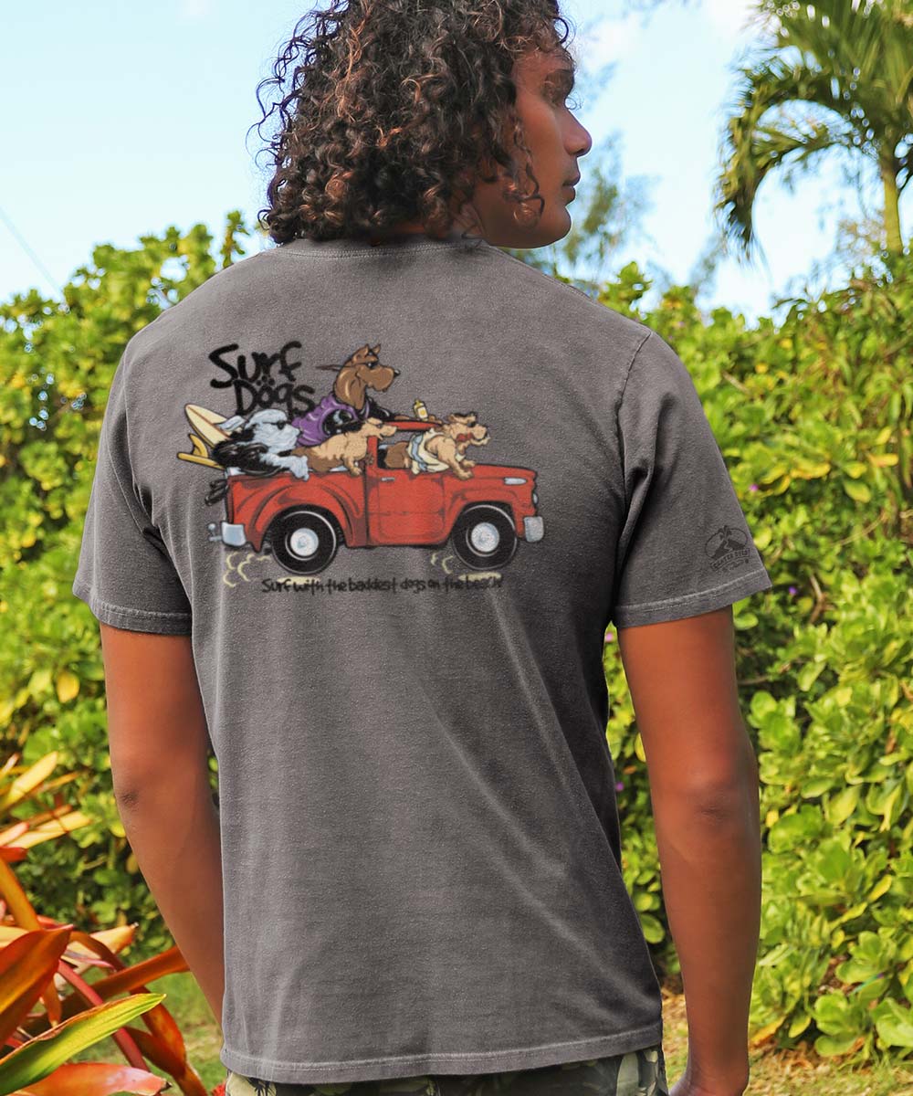 Bad Surf Dogs - Crater Dyed® Short Sleeve Crewneck T-Shirt