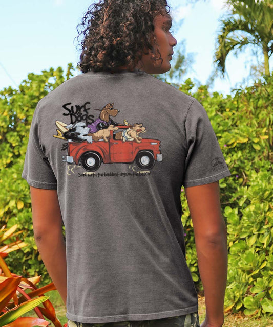 Bad Surf Dogs - Crater Dyed® Short Sleeve Crewneck T-Shirt