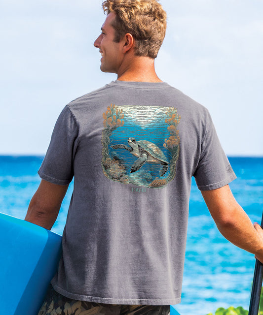 Honu Kai Scenic - Crater Dyed® Short Sleeve Crewneck T-Shirt