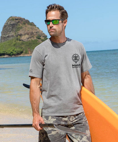 Maui Brewing Co Sobrehumano - Crater Dyed® Short Sleeve Crewneck T-Shirt
